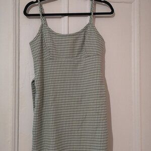 Cute little vintage summer dress (green checkered)